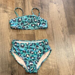 Art Class Leopard Bikini Set size 10/12 NWOT